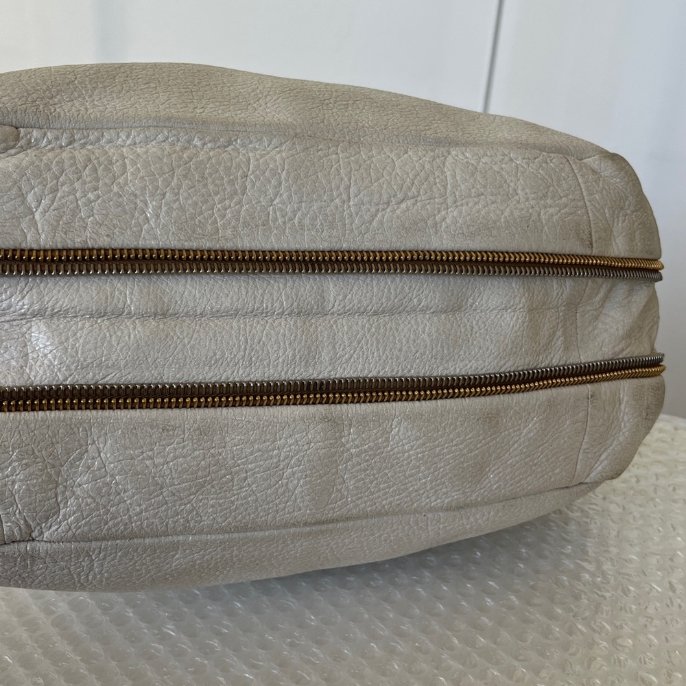 Prada RARE 2-way Tote Bag with Gold AND Silver Hardware & Expandable Section - Picture 9 of 10